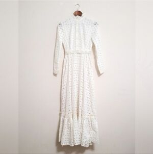 Vintage Handmade Eyelet Flowy Prairie Dress